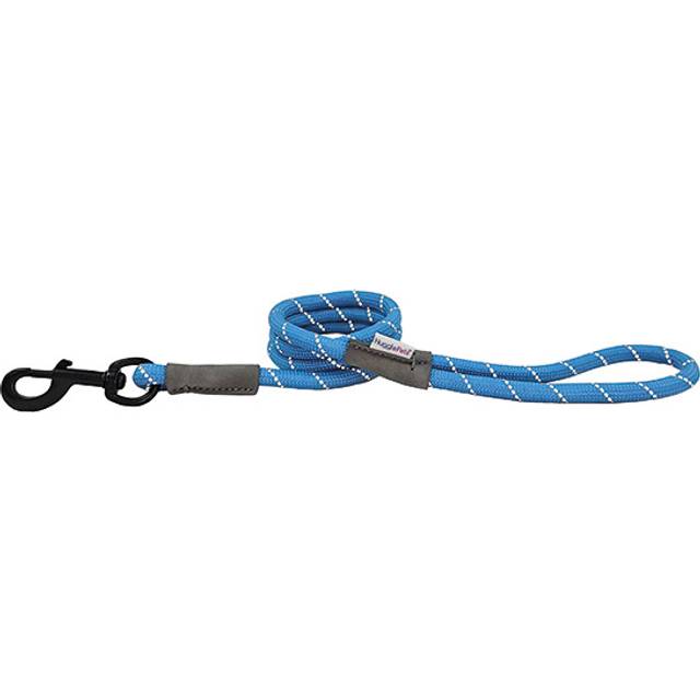 HugglePets Reflective Rope Dog Lead 107 x 1.2cm Blue, Blue