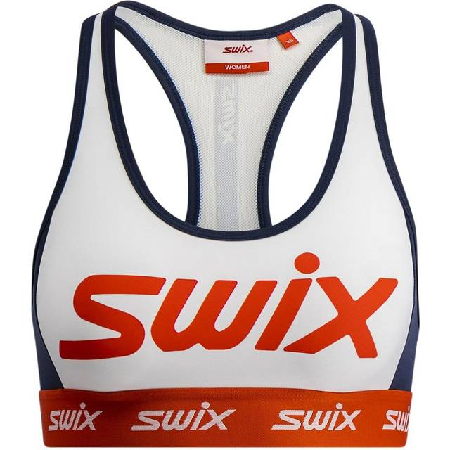 Swix V Roadline Bra W Bright White/Fiery Red (L)