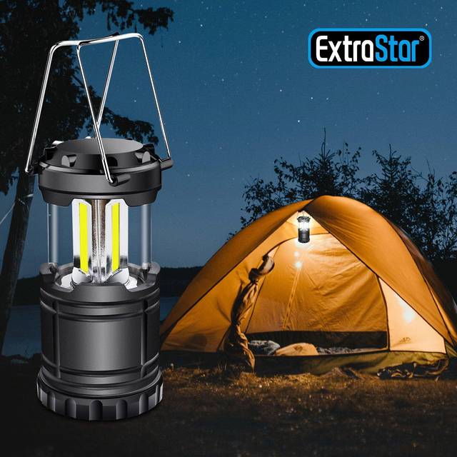 ExtraStar Mini Portable LED Camping Lantern - White - 9.5 x 7 x 7cm