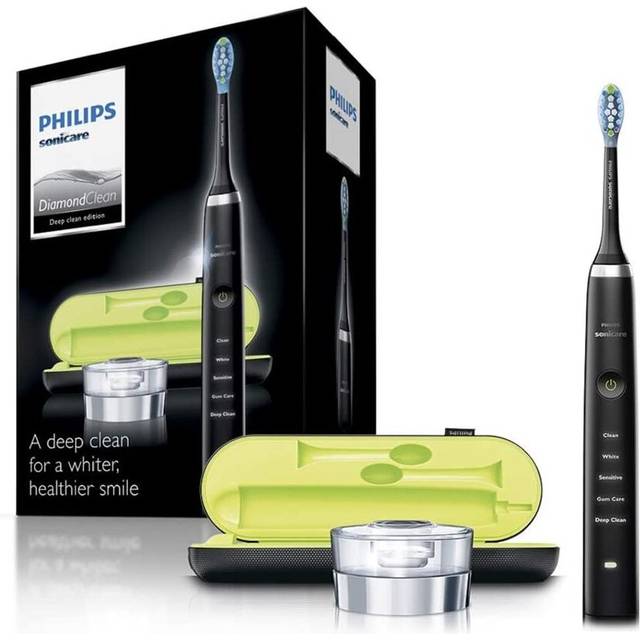 Philips Black Sonicare DiamondClean Electric Toothbrush With USB Travel Charger