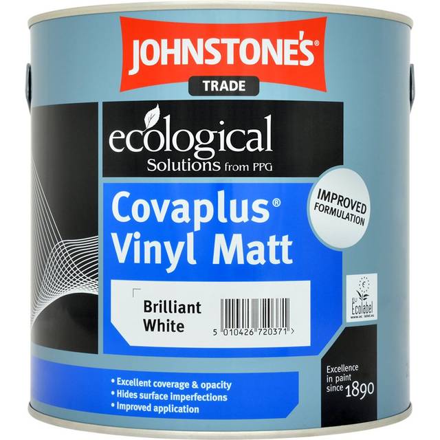 Johnstones Trade Covaplus Vinyl Matt - Brilliant White - 2.5 Litre