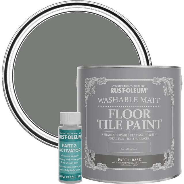 Rust-Oleum Floor Tile Paint Torch Grey Matt 2.5L