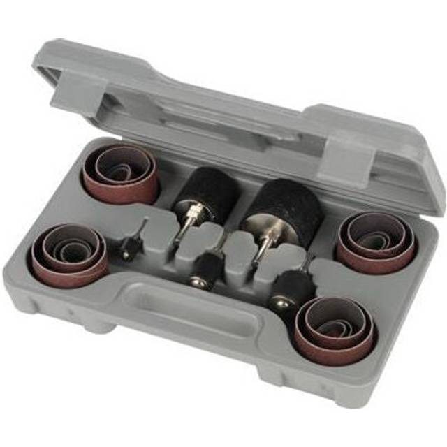 13mm 50mm 80 Grit Drum Sanding Kit 20 Sleeves (5 Sizes) Spindle Power Drills