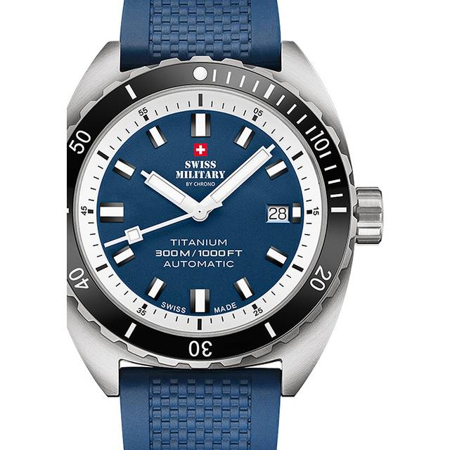 Swiss Military SMA34100.09 Diver Titanium Automatik Herrenuhr 42mm 30ATM