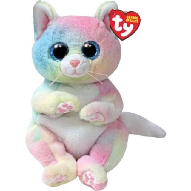 TY Jenni - Rainbow Cat Reg |Multi/patterned |15.5 cm