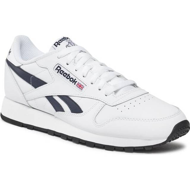 Reebok Klassiskt läder dam Terränglöparskor, Ftwr vit vektor marinblå kärna svart, 37 EU