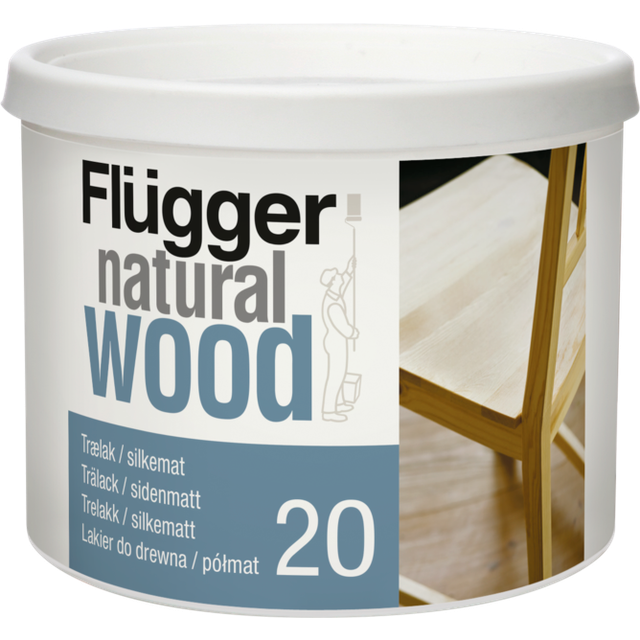 Flügger Natural Wood Trälack - 0,38 L