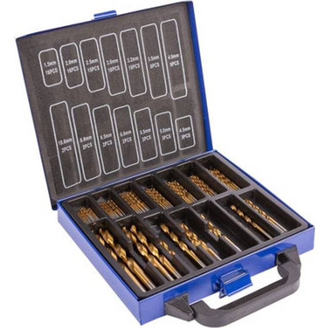 Pro User 99Pc Titanium Coated Hss Drill Bit Set