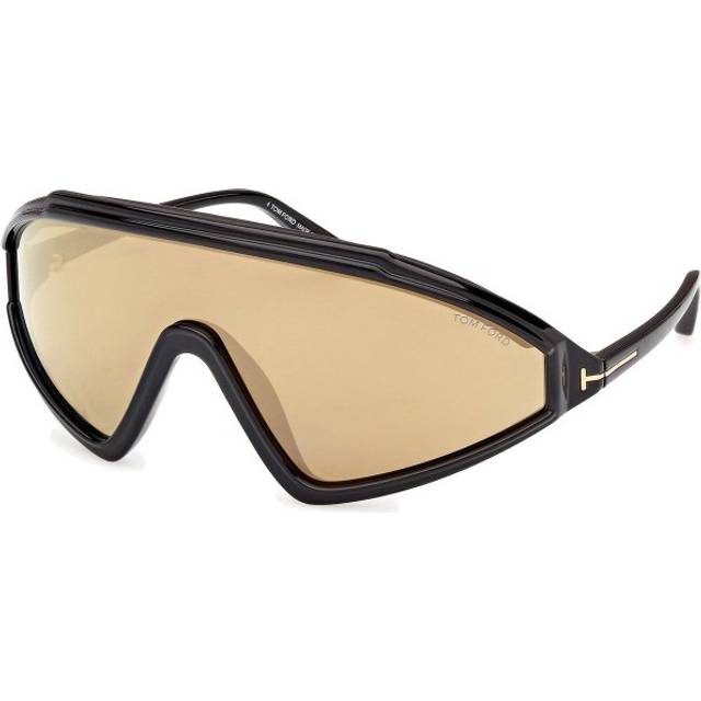Tom Ford Lorna Light Brown Mirror Shield Mens Sunglasses FT1121 01G 00 (Dimension: 7.0000x5.0000x4.0000 inches)