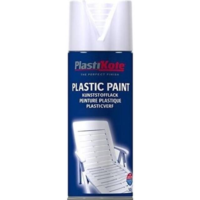 Plasti-kote 10607 400ml Plastic Paint - White Gloss