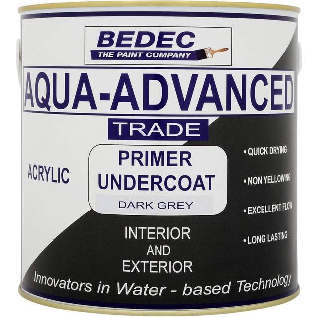 Bedec Aqua Advanced Primer Undercoat - Dark Grey - 2.5 Litres