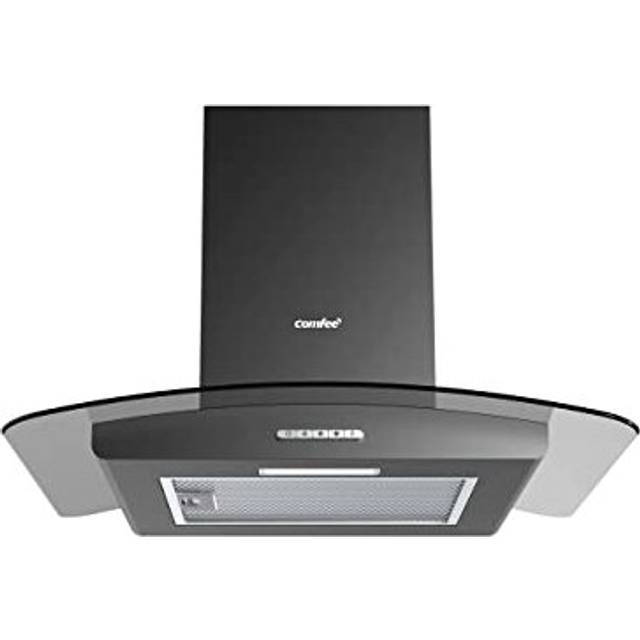 Comfee 60cm Wall Mounted Chimney Cooker Hood with LED - Black