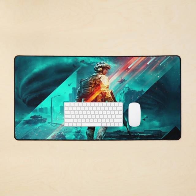 Desk Mat Battlefield 2042 Large Gaming Mouse Pad 35x16 inch