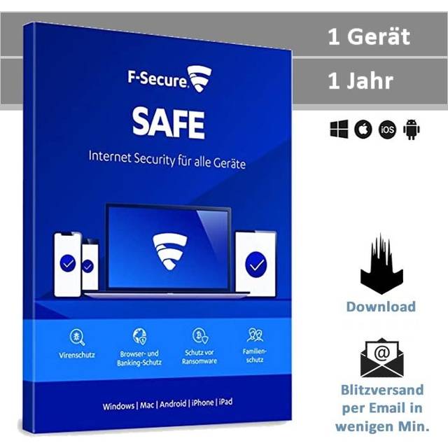 F-Secure Safe 1 Gerät - 1 Jahr, Download