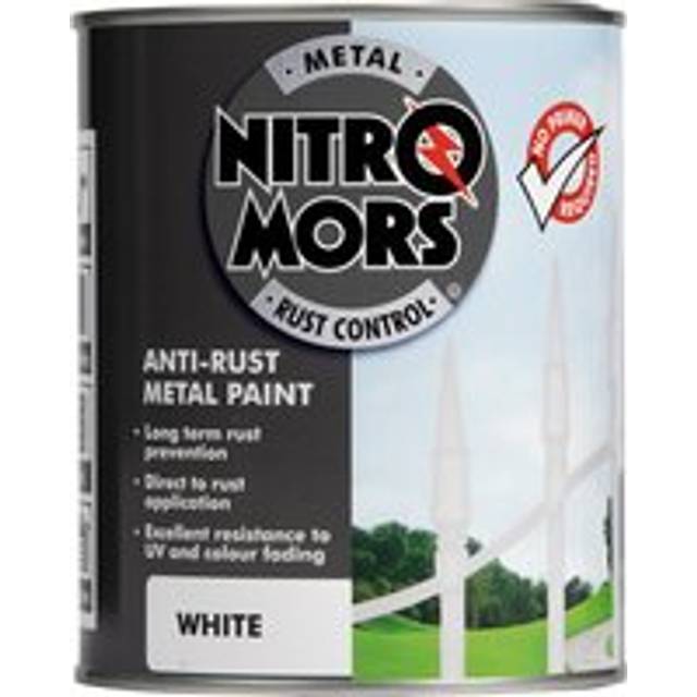 Nitromors Anti-Rust Smooth Metal Paint White 750ml