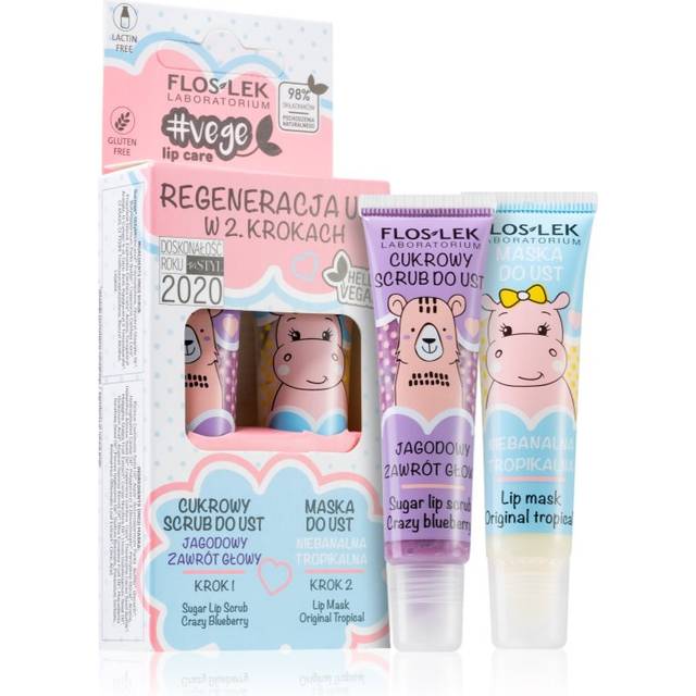 Floslek Vege Lip Care lip regeneration in 2 steps 2x14g