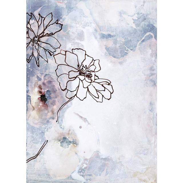 Malerifabrikken - Poster Soft Flower 1 - Vit