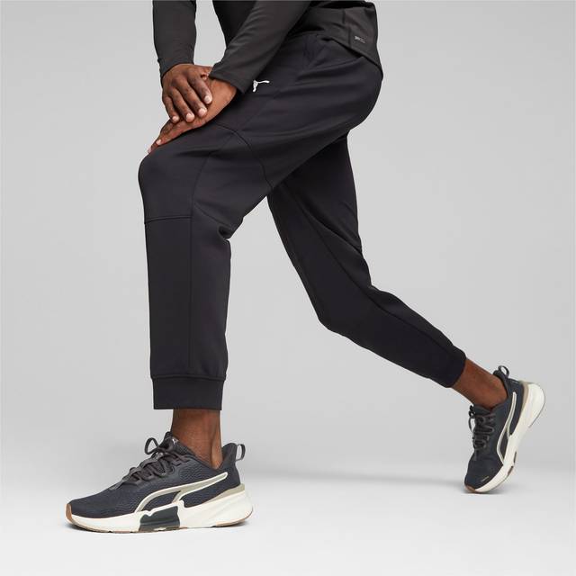 FIT Double Knit M träningsbyxor, PUMA Black, Herr, L