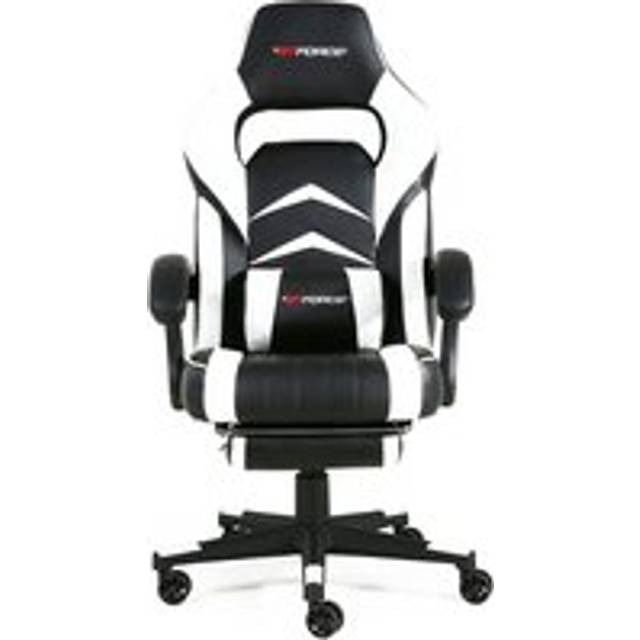 (Red) Gtforce Turbo Reclining Sports Racing Gaming Office Desk Pc Car Faux Leather Chair (Blue)