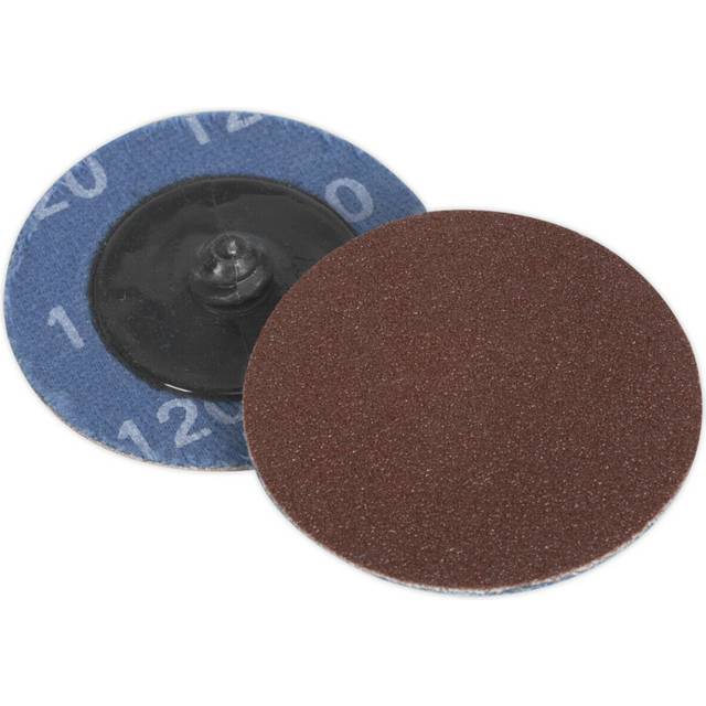 10 PACK - 50mm Quick Change Mini Sanding Discs - 120 Grit Aluminium Oxide Sheet