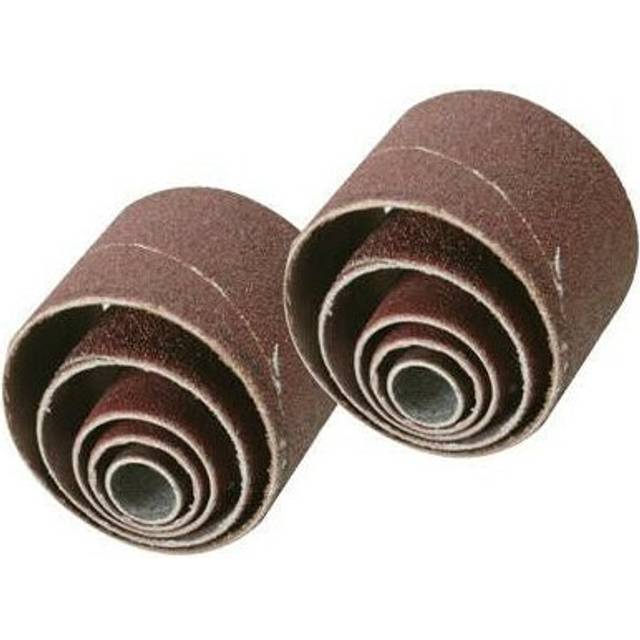 10 Pack 80 Grit Sanding Drum Sleeves Rotary Band Tool Drill Bit Accessories