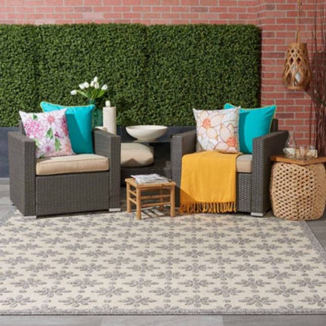 Cozumel Indoor Outdoor Rug Cream - 300cm x 239cm (*)