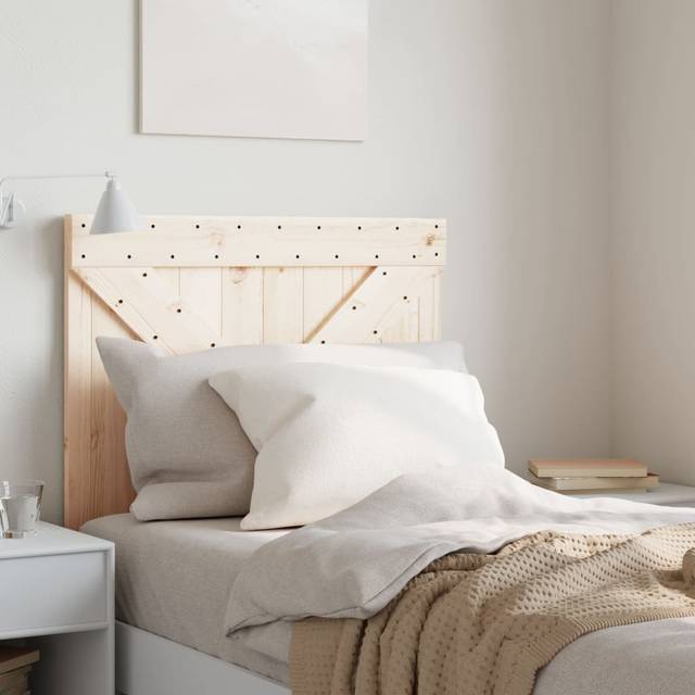 vidaXL Headboard 80x104 cm Solid Wood Pine - Brown