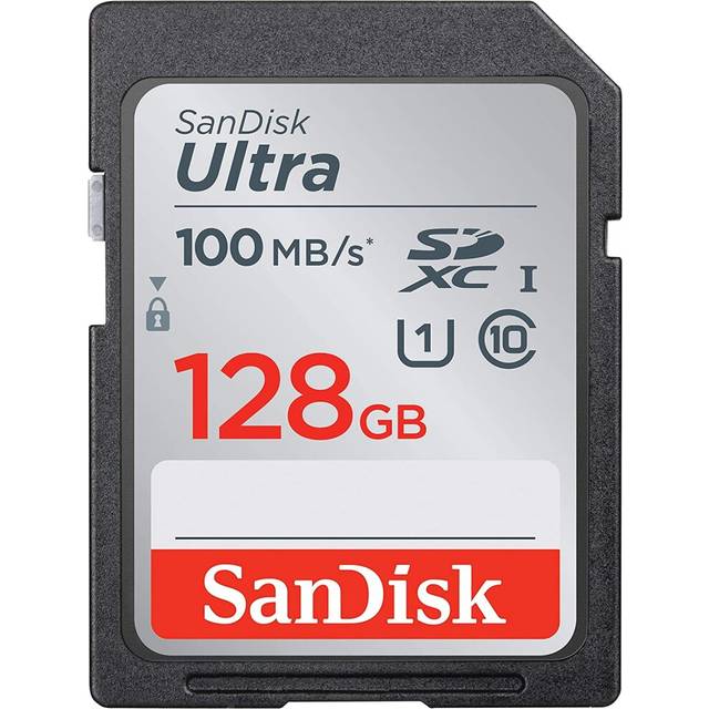 SanDisk 128GB Ultra SDXC UHS-I Memory Card - 100MB/s, C10, U1, Full HD