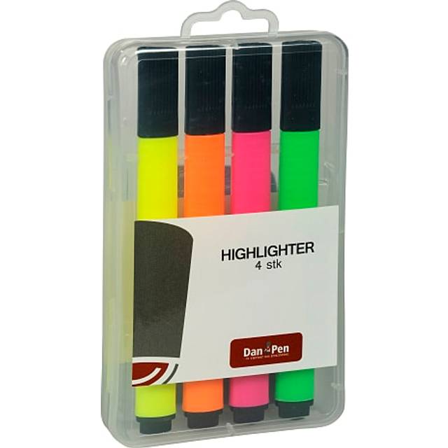 Danpen Danpen highlighter 4 pak