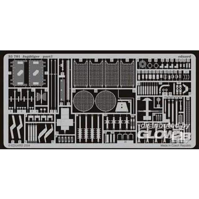 Eduard 35701 1:35 Etched Detailing Set for Dragon Kits Jagdtiger