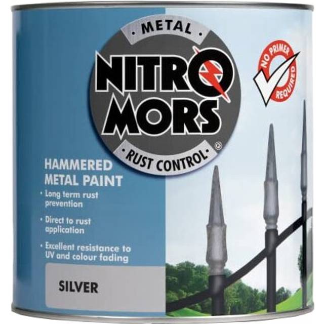 Nitromors Anti-Rust Hammered Metal Paint Silver 250ml