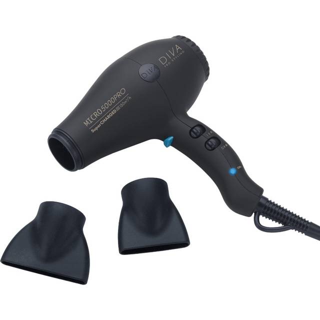 Diva Professional Styling Micro 5000 Pro Hair Dryer Black