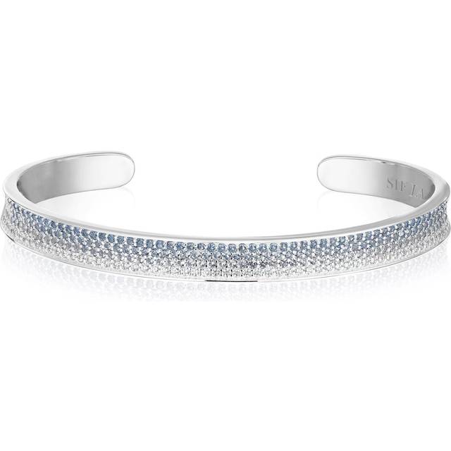Sif Jakobs Jewellery, Accessoarer, Dam, ONE Size, Concavo Blå och Vit Zirkonarmband - gray (ONE SIZE)