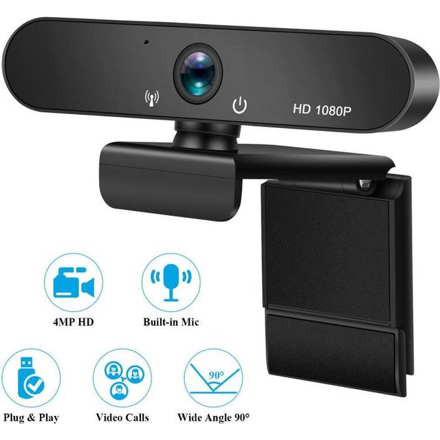 HD 1080P Webcam With Microphone USB Camera Built In Omnidirectional Pickup 16bit USB Video Webcams