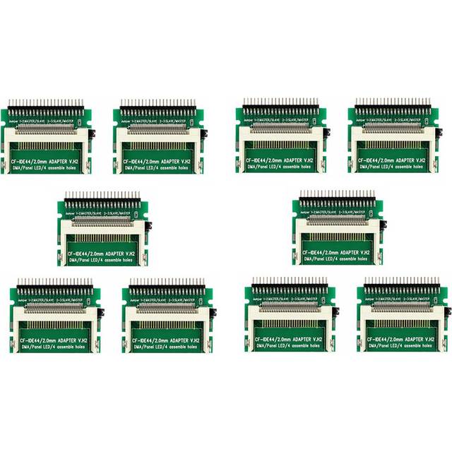 10X Compact Flash Cf Card to Ide 44Pin 2mm Male 2.5 Inch Hdd Bootable Adapter Converter
