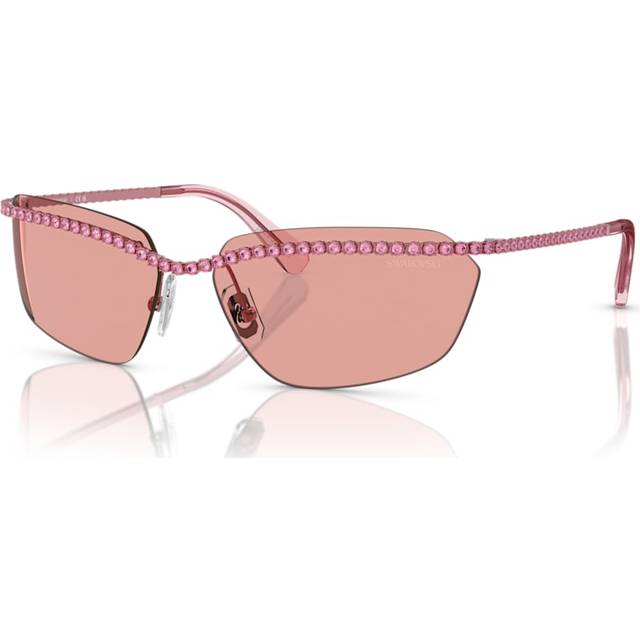 Sunglasses, Rectangular shape, SK7001, Pink