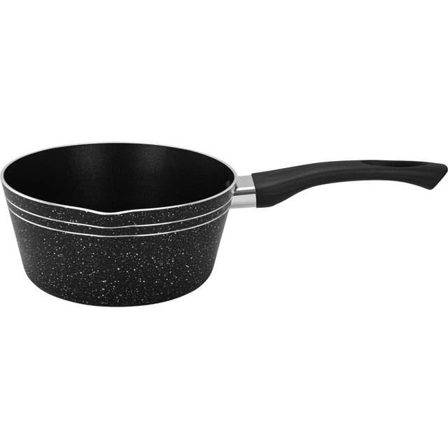 Royalford Milk Pan Cm Multipurpose Saucepan Non-Stick Coating Soup Pot Milk Pan - Black (2 lt.)