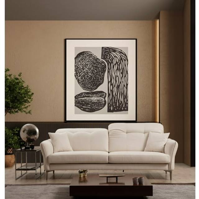 Hanah Home - Soffa 3-sits - Ece - Vit