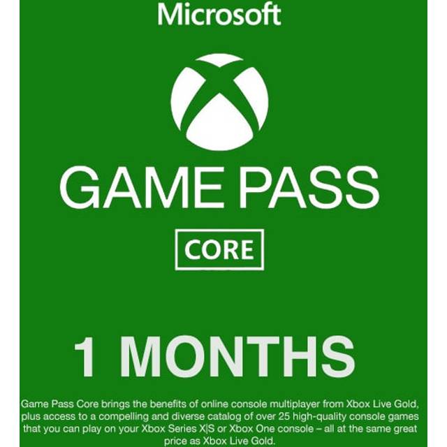 Xbox Game Pass Core - 1 Month Membership (WW)