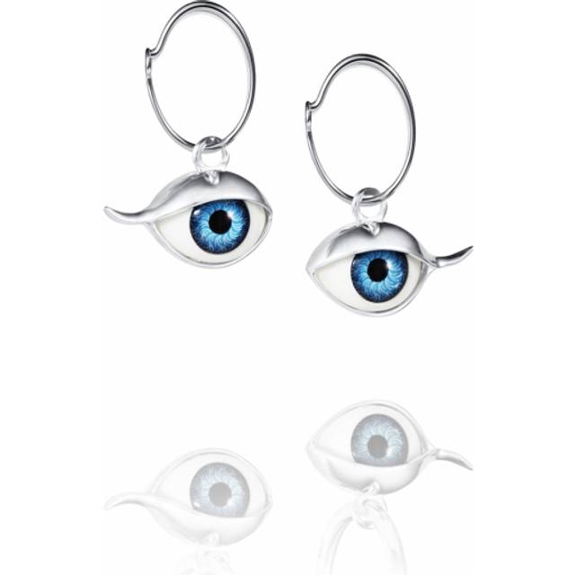 Efva Attling Eyes Eyes Baby Hoops ONE SIZE - SILVER