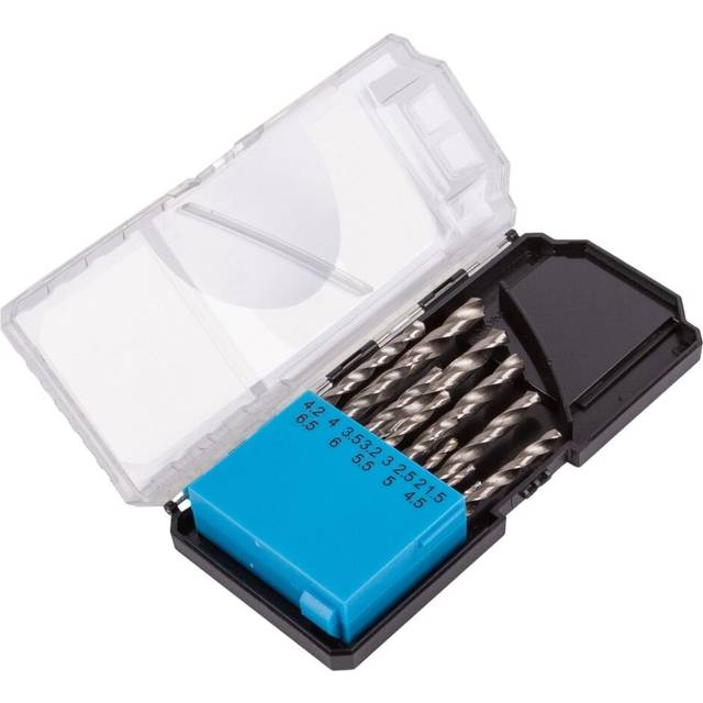 13pc 1.5-6.5mm Steel HSS Drill Bit Set