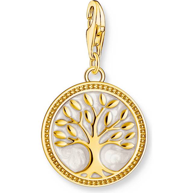 Thomas Sabo | Charm-Hängsmycke med livsträdmotiv, pläterad | Guld