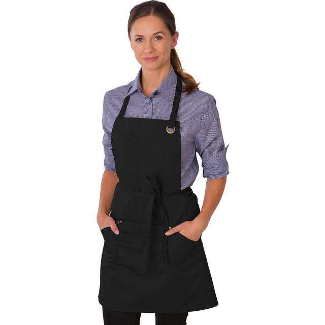(One Size, Black) Dennys Unisex Adult Le Chef Full Apron