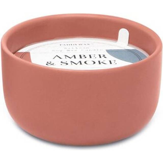 Paddywax Amber and Smoke Scented Candle - red/orange/cream - one size