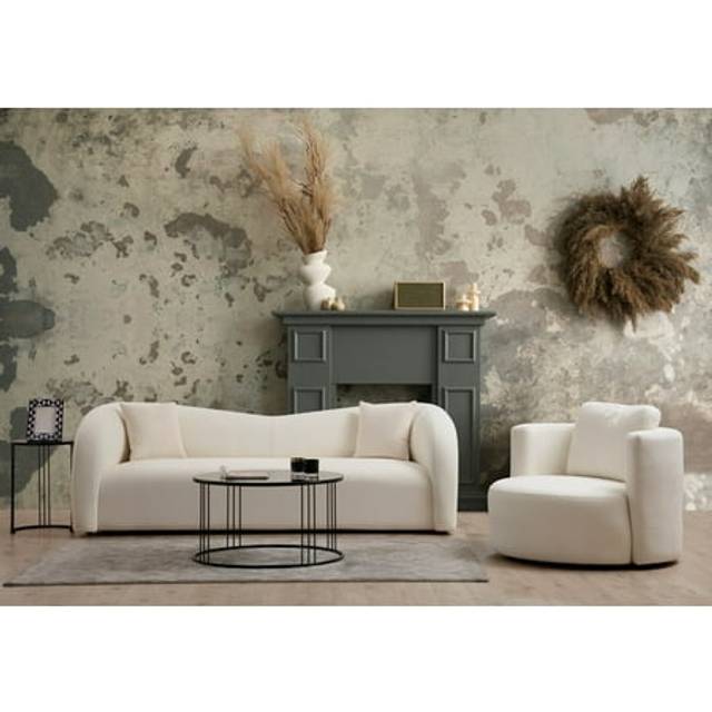 Hanah Home - Soffa 3-sits - Assos - Beige