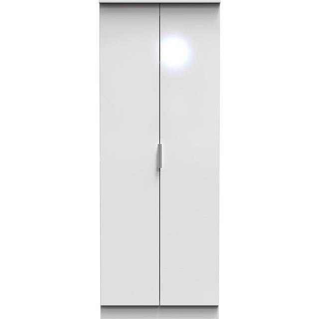 Welcome Furniture Ready Assembled Plymouth 2 Door Wardrobe In White, White