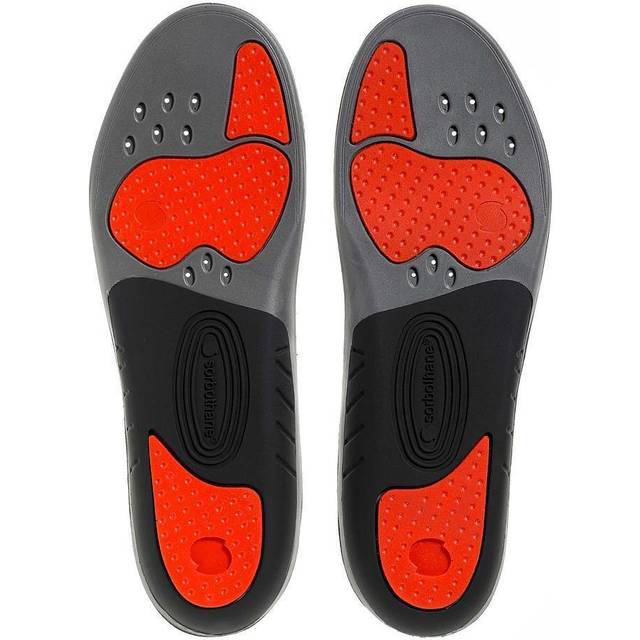 (7 UK, Red/Black/Grey) Sorbothane Pro Insoles