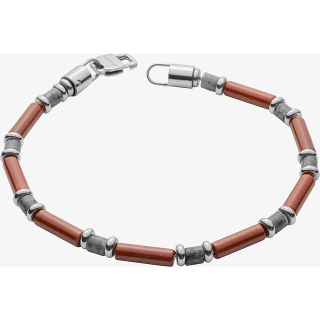 Red Jasper Larvikite stones 22cm Bracelet B5443R