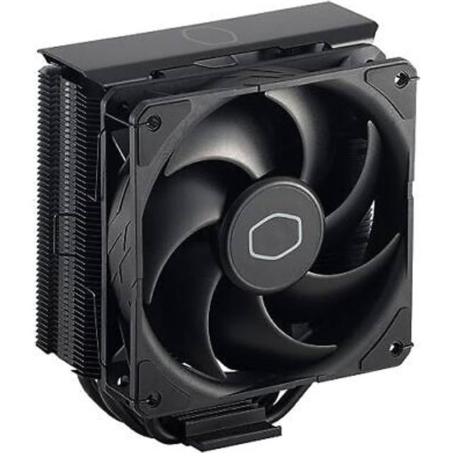 Cooler Master Hyper 212 Black CPU-Luftkylare - Aluminiumfinish, 4 Kontinuerliga Direktkontaktvärmerör, SickleFlow 120 Edge Fläkt, LGA1700 & AM5 Fäste - Svart