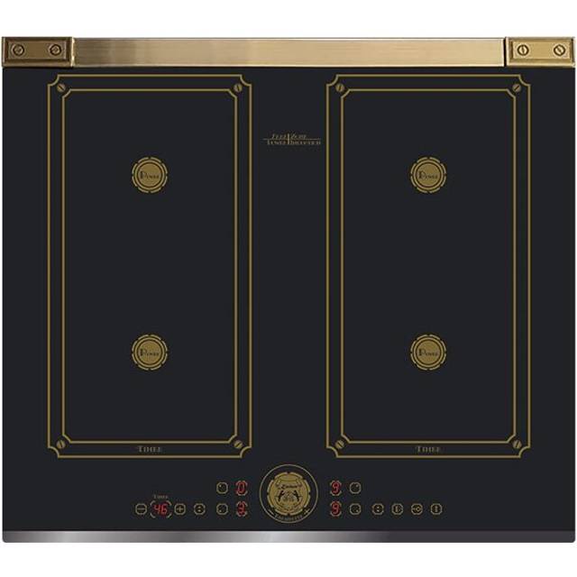 Kaiser Art Deco 59cm Black Induction Hob | Free Zone Electric Cooktop